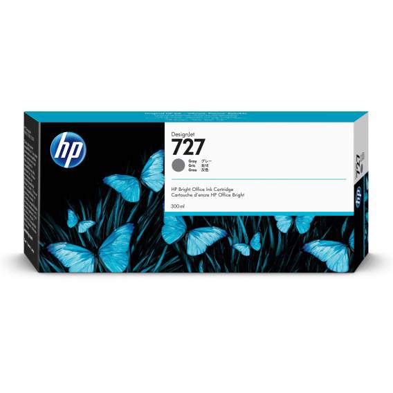 Obrázok pre HP 727 300-ml Gray DesignJet Ink Cartridge