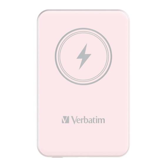 Obrázok pre Verbatim Charge 'n' Go Lithium-polymerová (LiPo) 10000 mAh Bezdrátové nabíjení Růžová