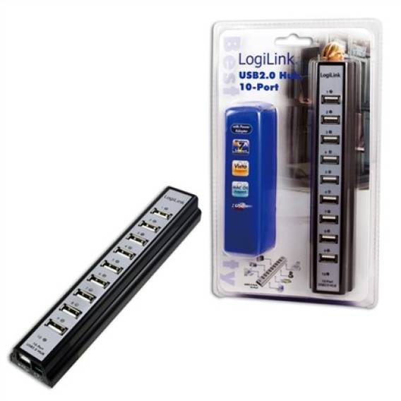 Obrázok pre LogiLink UA0096 rozbočovač rozhraní 480 Mbit/s Černá
