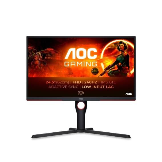 Obrázok pre AOC G3 25G3Z/69 počítačový monitor 62,2 cm (24.5") 1920 x 1080 px Černá, Červená