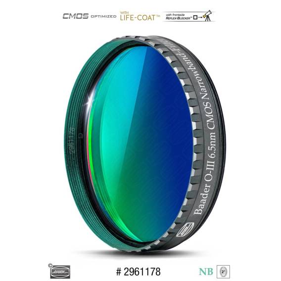 Obrázok pre Baader O-III 2" (6.5nm) CMOS Filter