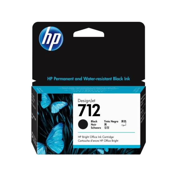 Obrázok pre HP Černá inkoustová kazeta 712 DesignJet, 38 ml
