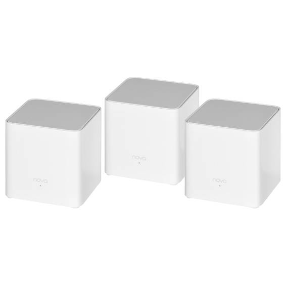 Obrázok pre Tenda EX3-3 Systém mesh Wi-Fi Dvoupásmový (2,4 GHz / 5 GHz) Wi-Fi 6 (802.11ax) Bílá 1 Vnitřní