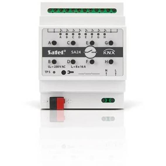 Obrázok pre Satel KNX-SA24 akční člen pro chytrý domov Připevnění na DIN lištu Spínací akční člen 8 kanály/kanálů