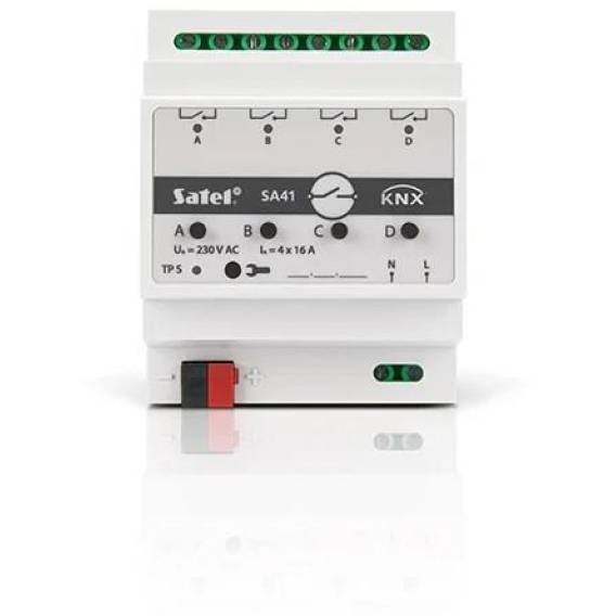 Obrázok pre SATEL KNX 4-kanałowy aktor przełączający KNX-SA41