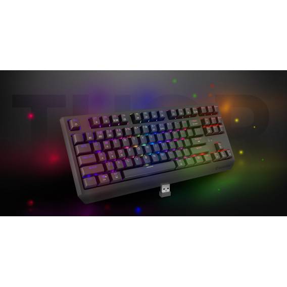 Obrázok pre GENESIS Thor 230 TKL klávesnice Hraní USB + RF Wireless + Bluetooth QWERTY Šedá