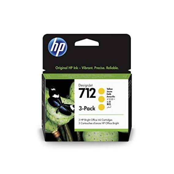 Obrázok pre HP Trojbalení žlutých inkoustových kazet 712 DesignJet, 29 ml