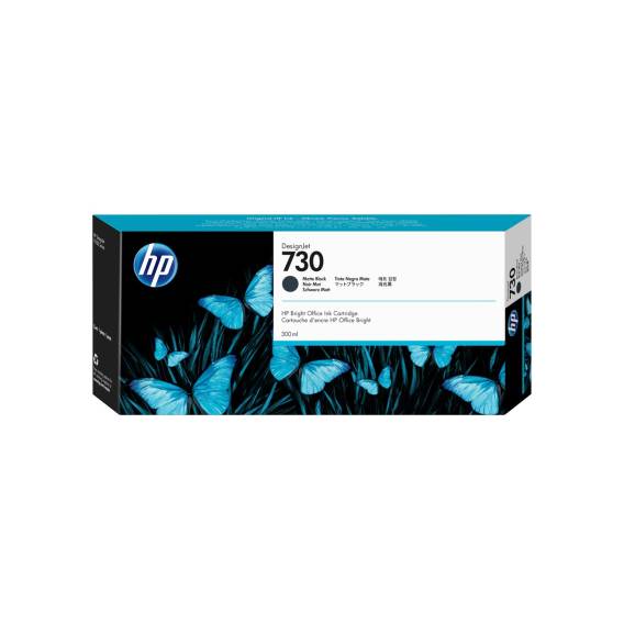 Obrázok pre HP Matná černá inkoustová kazeta 730 DesignJet, 300 ml