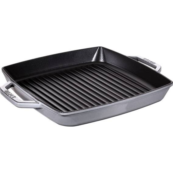 Obrázok pre STAUB Square cast iron grill pan with two handles 33 cm, graphite