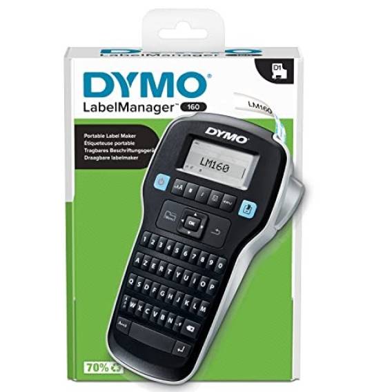 Obrázok pre DYMO LabelManager 160 tiskárna štítků Tepelný přenos 160 x 160 DPI 12 mm/s D1 AZERTY
