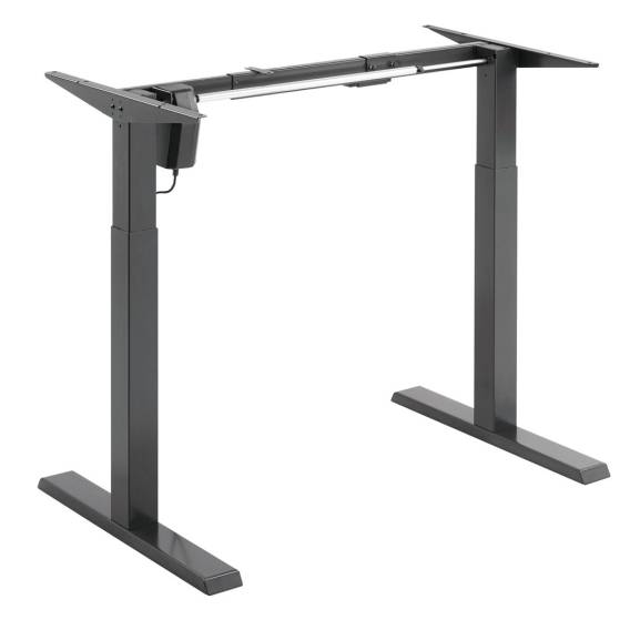 Obrázok pre Biurko elektryczne z regulacją wys Ergo Office, szare, max wys 123cm , 80 kg - bez blatu, do pracy stojąco siedzącej, ER-433