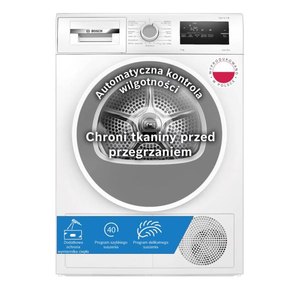 Obrázok pre BOSCH WTH86277PL Sušička prádla s tepelným čerpadlem 8kg bílá