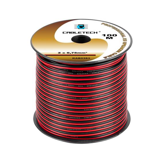 Obrázok pre Speaker cable 0.75mm black-red
