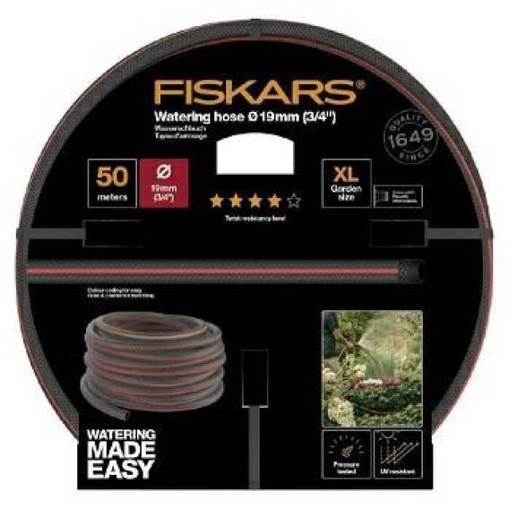 Obrázok pre Fiskars 1027111 zahradní hadice 50 m Nad zemí Černá, Červená