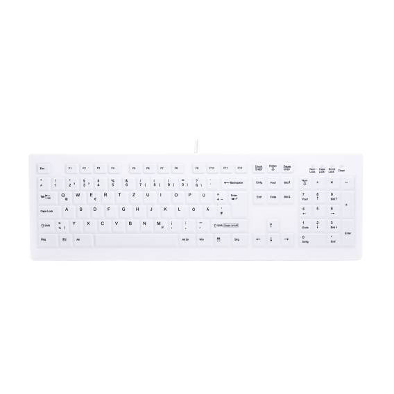 Obrázok pre Contour Design Active Key AK-C8100F-U1-W/GE klávesnice Lékařský USB QWERTZ Německý Bílá