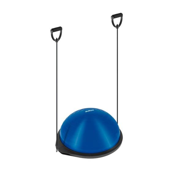 Obrázok pre Półpiłka do balansowania, trener równowagi 46cm + pompka, REBEL ACTIVE