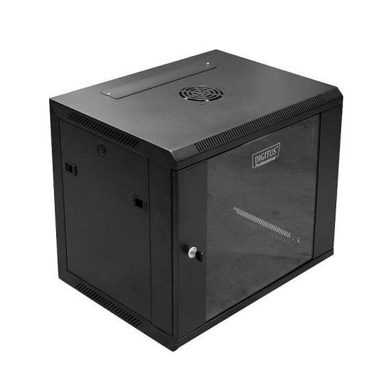 Obrázok pre Digitus DN-W19 09U/450/B rack 9U Nástěnný regál Černá