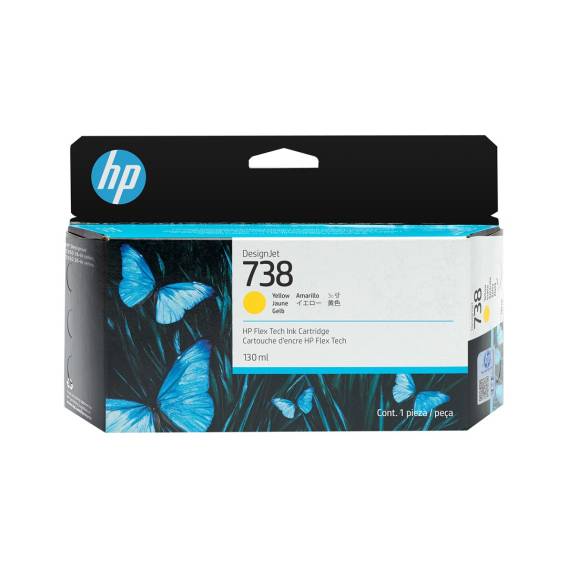 Obrázok pre HP 130ml žlutá inkoustová kazeta 738 DesignJet
