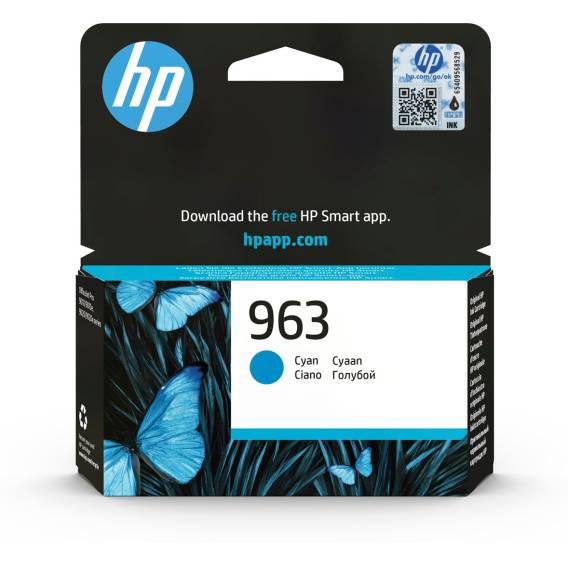 Obrázok pre HP 963 Azurová originální inkoustová kazeta