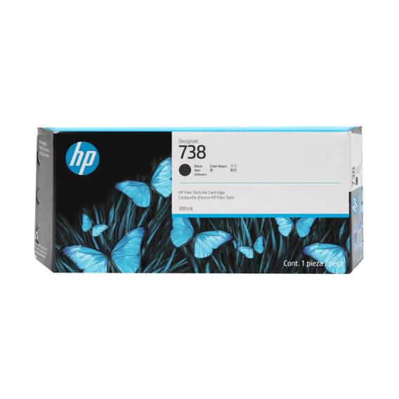 Obrázok pre HP 300ml černá inkoustová kazeta 738 DesignJet