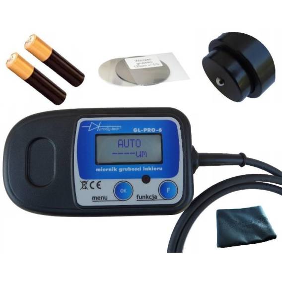 Obrázok pre PAINT THICKNESS GAUGE GL-PRO-6-PHASE Fe-AL-Zn probe on the wire.