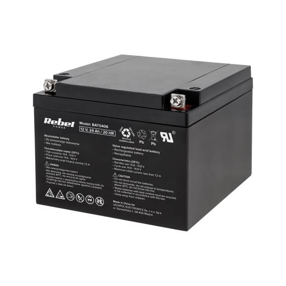 Obrázok pre Rebel Gel Battery 12V 24Ah