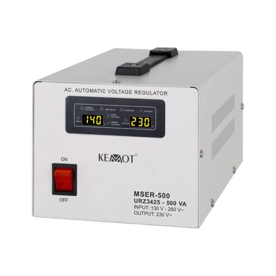 Obrázok pre KEMOT MSER-500 Automatic Voltage Stabilizer (500 VA, Servo Motor)
