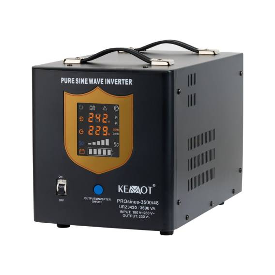 Obrázok pre KEMOT PROsinus-3500/48 Pure Sine Wave Inverter with Charging Function 48V 230V 3500VA/2400W
