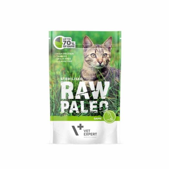 Obrázok pre VETEXPERT Raw Paleo Adult Cat Sterilized Venison - mokré krmivo pro kočky - 100 g