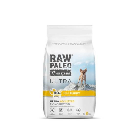 Obrázok pre RAW PALEO Ultra Mini Puppy Turkey Mono - suché krmivo pro štěňata - 2 kg