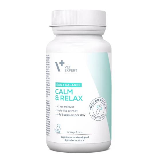 Obrázok pre VETEXPERT Calm&Relax - přípravek na příznaky stresu pro psy a kočky - 30 kapslí.