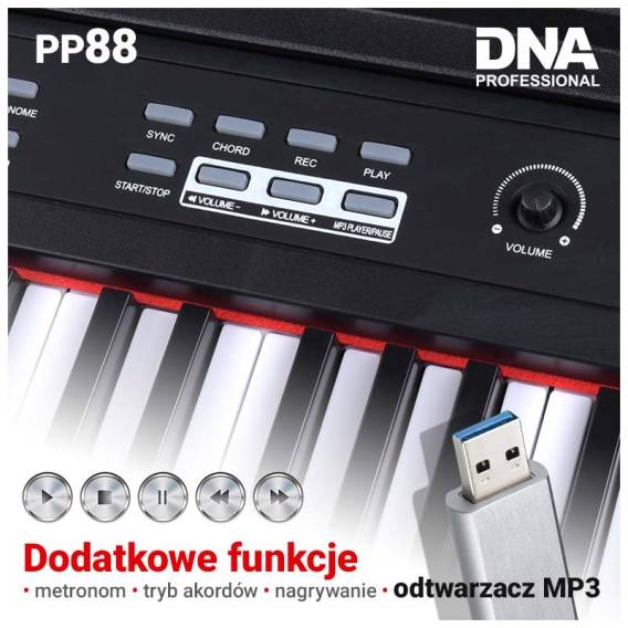 Obrázok pre DNA PP 88 Digital Piano Full-Size Keyboard