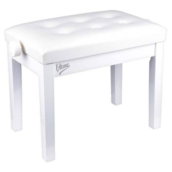 Obrázok pre V-TONE BENCH 1 WH piano bench WHITE