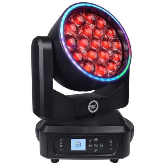 Obrázok pre LIGHT4ME ZOOM WASH 19X15 RING LED Moving Head