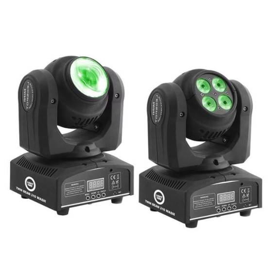 Obrázok pre LIGHT4ME TWIN BEAM 210 WASH mini moving head L