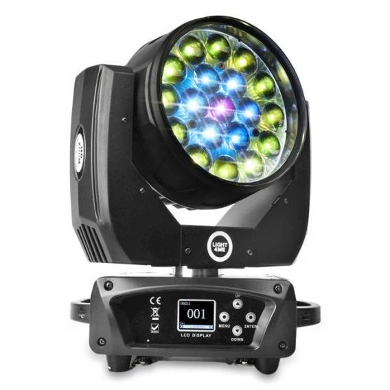 Obrázok pre LIGHT4ME ZOOM WASH 19x15W RGBW LED Moving Head