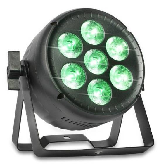 Obrázok pre LIGHT4ME VENOM PAR 7X30W RGBW LED spotlight décor.