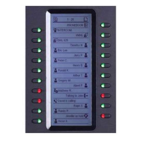 Obrázok pre Grandstream Networks GXP2200EXT přídavný IP modul Černá 20 tlačítka