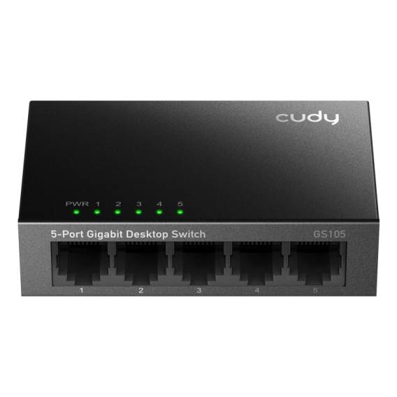 Obrázok pre Cudy GS105 síťový přepínač Nespravované Gigabit Ethernet (10/100/1000) Černá