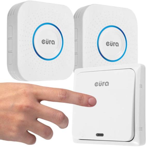 Obrázok pre WIRELESS DOORBELL "EURA"WDP-82H2v2R