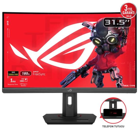 Obrázok pre ASUS ROG Strix XG32WCS počítačový monitor 80 cm (31.5") 2560 x 1440 px Quad HD LED Černá