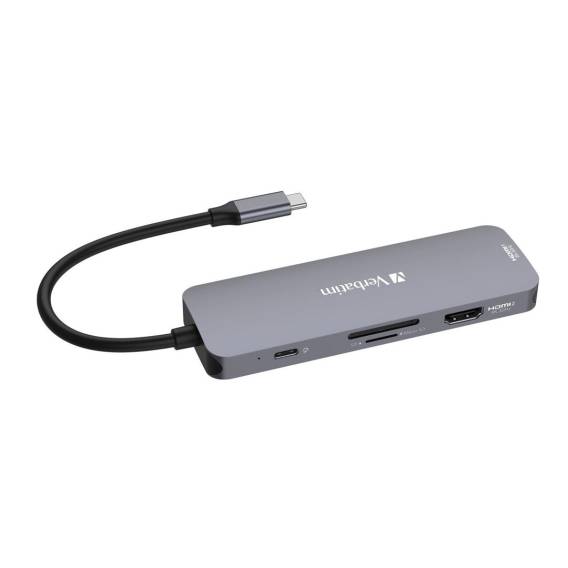 Obrázok pre Verbatim CMH-08 USB typu C 5000 Mbit/s Stříbrná