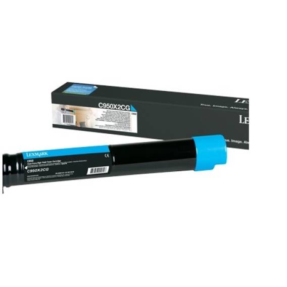 Obrázok pre Lexmark C950X2CG tonerová náplň 1 kusů Originální Azurová
