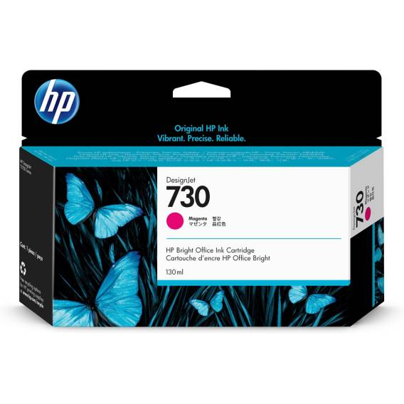 Obrázok pre HP Purpurová inkoustová kazeta 730 DesignJet, 130 ml
