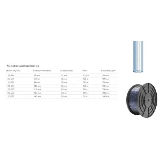 Obrázok pre GENERAL PURPOSE HOSE 12,0x2,0 50m UNREINFORCED