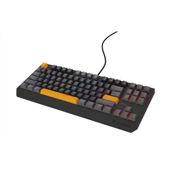 Obrázok pre GENESIS Thor 230 TKL klávesnice Hraní USB QWERTY Černá, Šedá, Oranžová