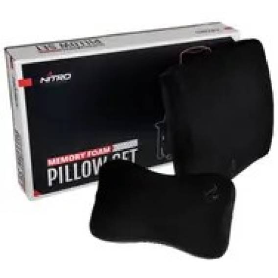 Obrázok pre Nitro Concepts Memory Foam Pillow Set Black/Black - sada pěnových polštářů