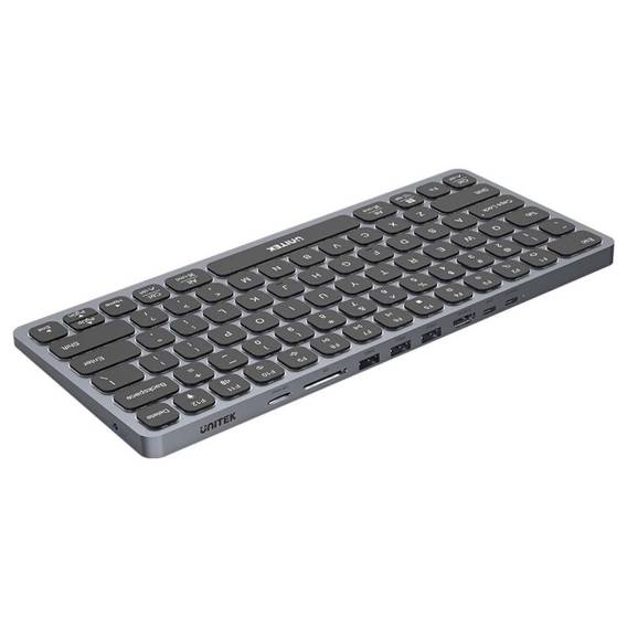 Obrázok pre UNITEK D1092A klávesnice USB US Mezinárodní Šedá