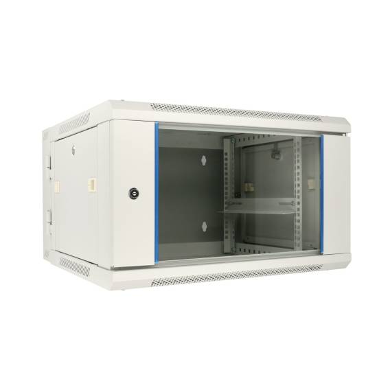 Obrázok pre Extralink Racková skříň 6U 600x600 AZH Šedá montovaná na zdi, dvoudílná