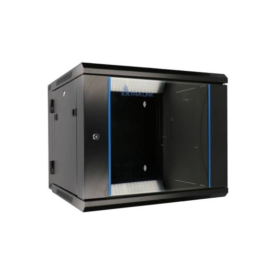 Obrázok pre Extralink Racková skříň 12U 600x600 AZH Černá montovaná na zdi, dvoudílná